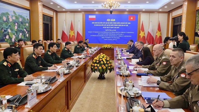 Quang cảnh cuộc hội đàm.