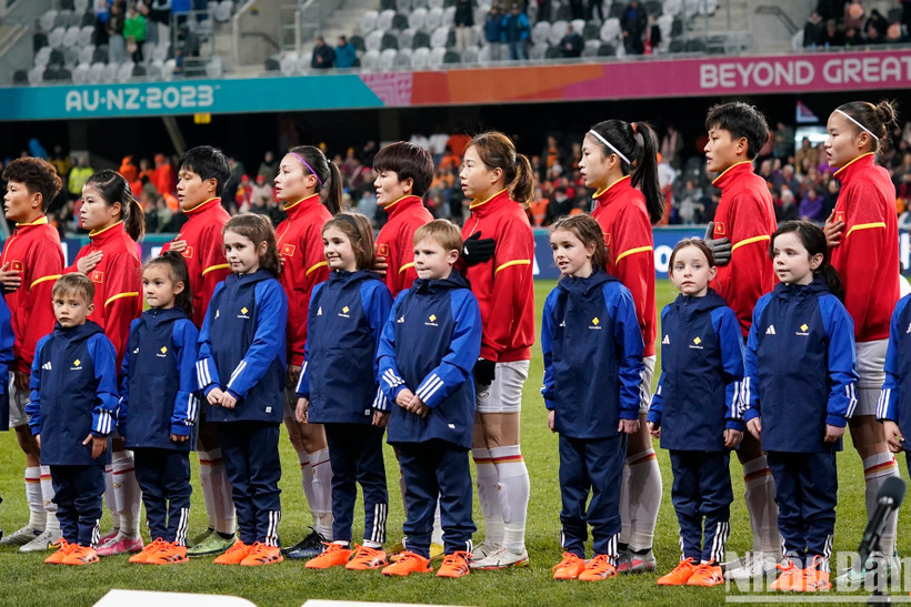 Đội tuyển nữ Việt Nam tại Vòng chung kết World Cup nữ 2023. (Ảnh: ĐỖ ĐẠT)