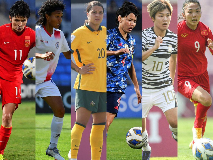 Top 6 nữ cầu thủ được kỳ vọng sẽ thi đấu ấn tượng tại World Cup nữ 2023 diễn ra tại Australia và New Zealand. (Ảnh: AFC)