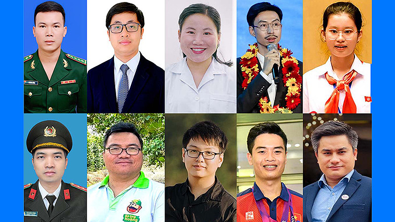 10 Gương mặt trẻ Việt Nam tiêu biểu năm 2023.