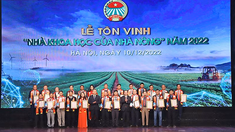 Các "Nhà khoa học của nhà nông" được vinh danh năm 2022.