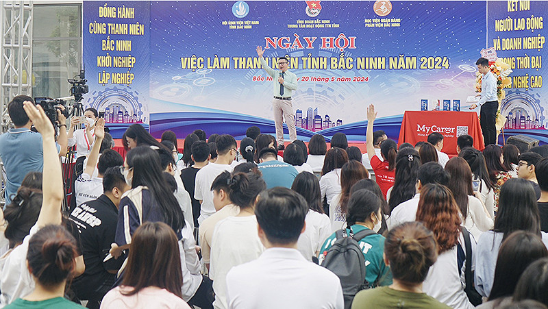Tổ chức các chương trình ngày hội việc làm cho học sinh, sinh viên là một trong những giải pháp hiệu quả thực hiện phong trào "Học sinh 3 rèn luyện".