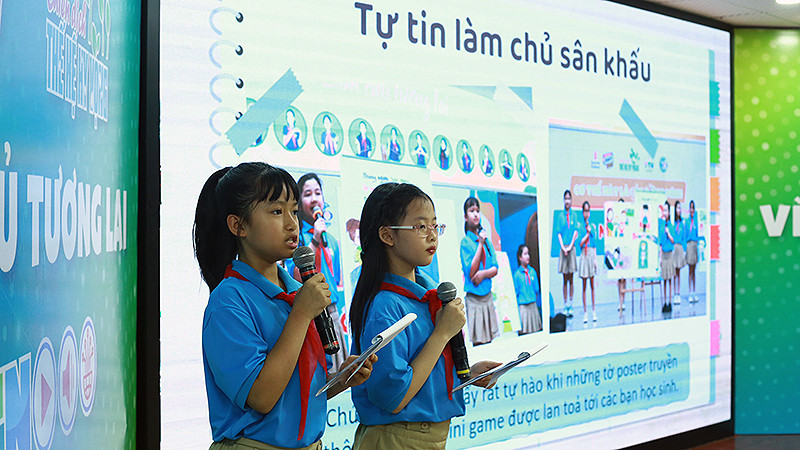 Các bạn nhỏ nòng cốt Chiến dịch "Thế hệ hy vọng". 