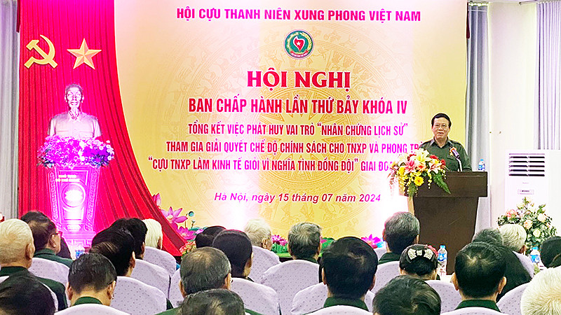 Đồng chí Vũ Trọng Kim phát biểu ý kiến tại hội nghị.