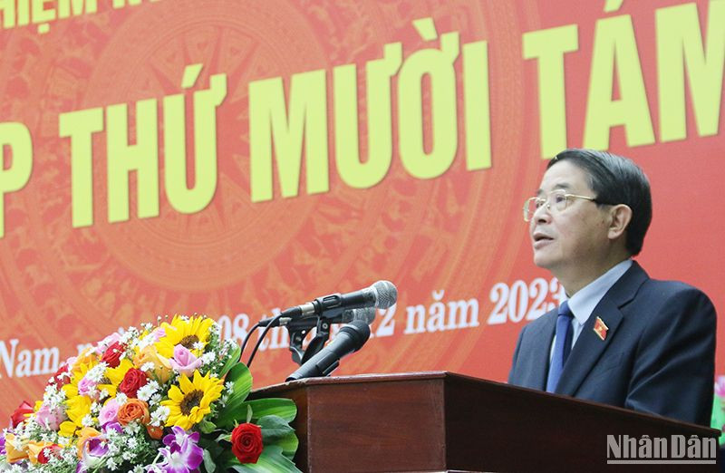 Phó Chủ tịch Quốc hội Nguyễn Đức Hải phát biểu chỉ đạo tại kỳ họp