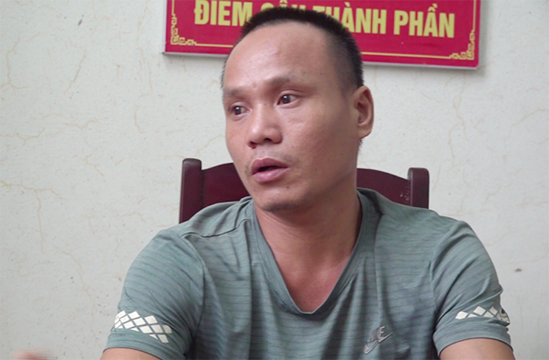 Bị can Nguyễn Nho Khuyến kể lại sự việc.