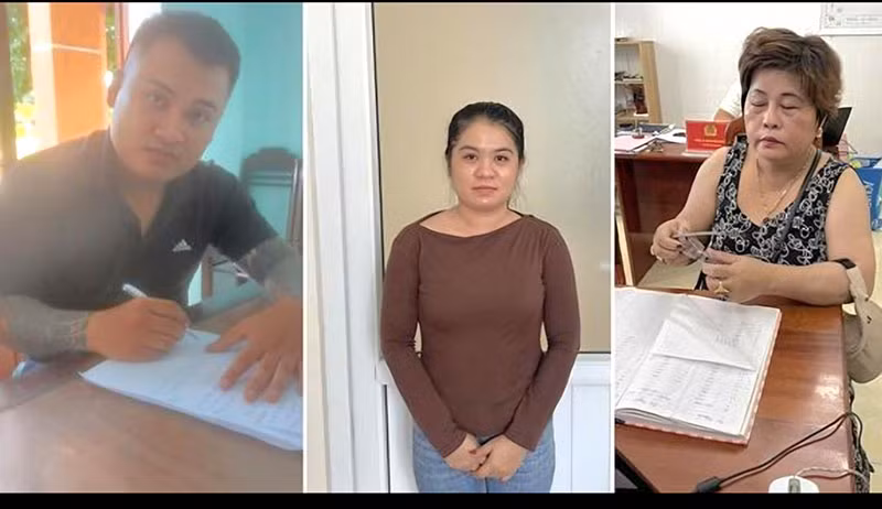 Ba đối tượng bị tạm giữ liên quan việc cho vay lãi nặng.