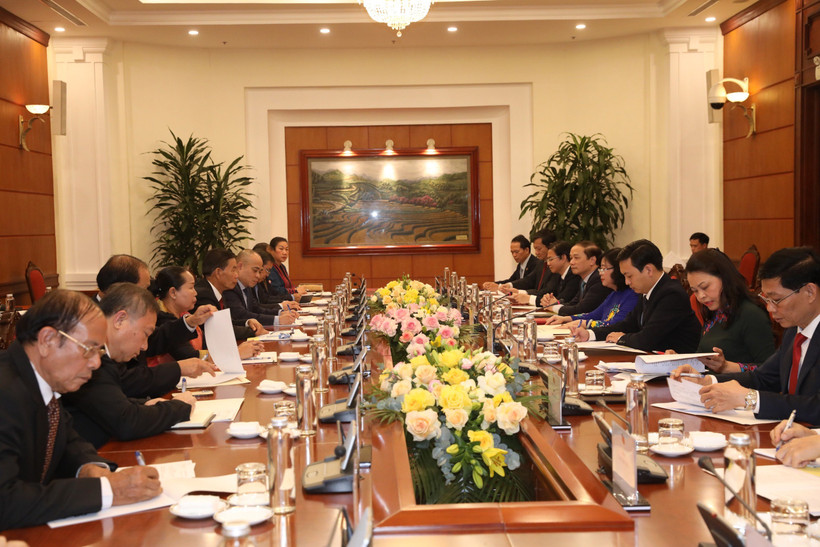 Quang cảnh buổi hội đàm.