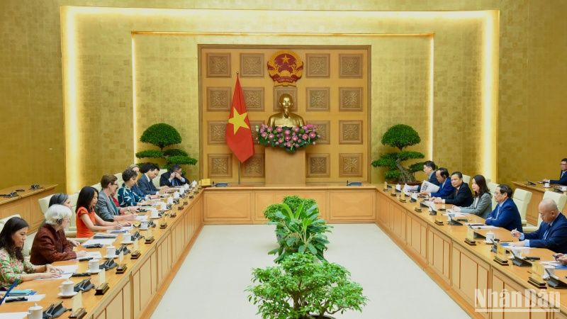 Quang cảnh buổi tiếp.