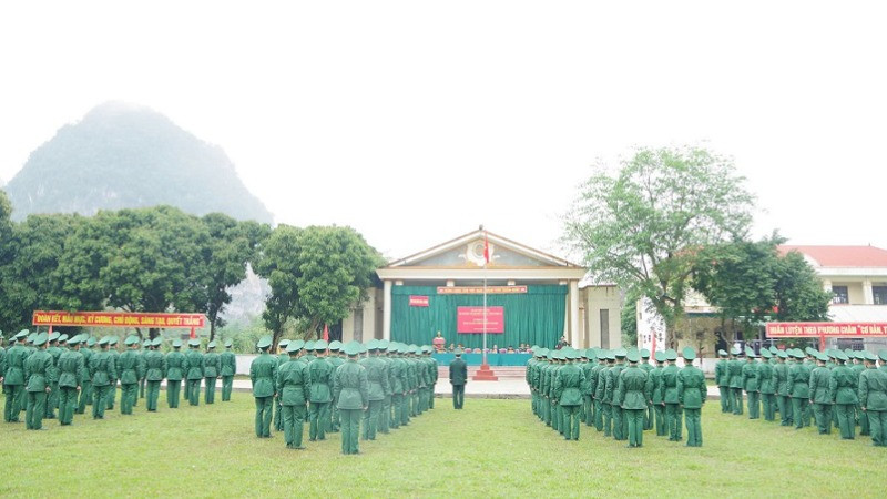 Toàn cảnh lễ khai giảng.