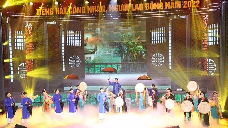 Chương trình văn nghệ của đoàn Bắc Ninh.