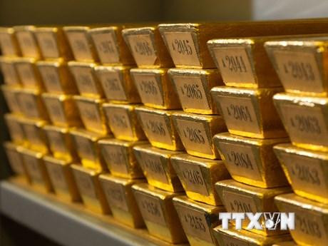 Vàng được dự trữ tại ngân hàng ở Frankfurt, Đức. (Ảnh: AFP/TTXVN)