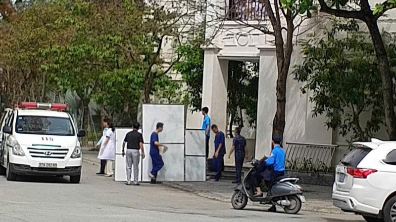 Hiện trường vụ việc.