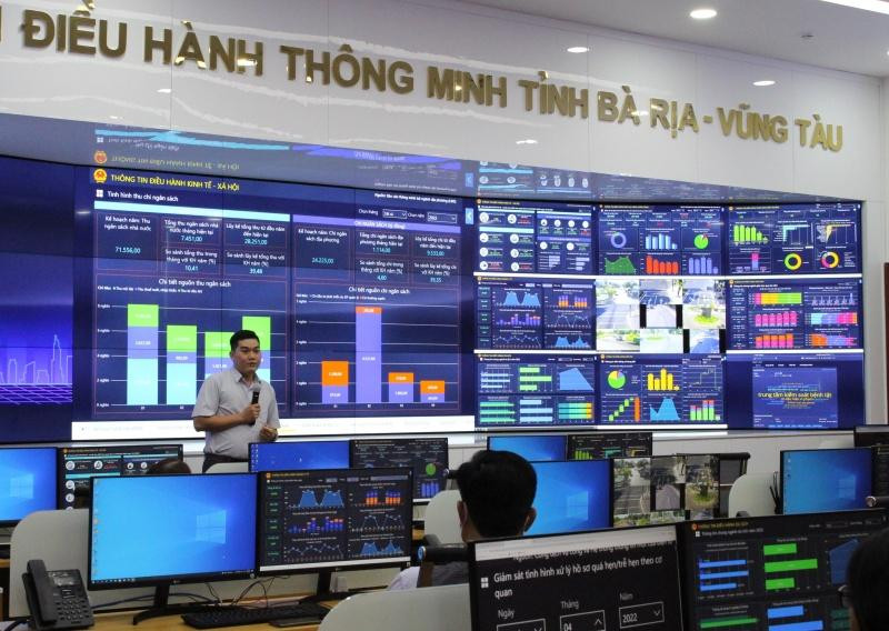 Trung tâm Điều hành đô thị thông minh tỉnh Bà Rịa-Vũng Tàu.