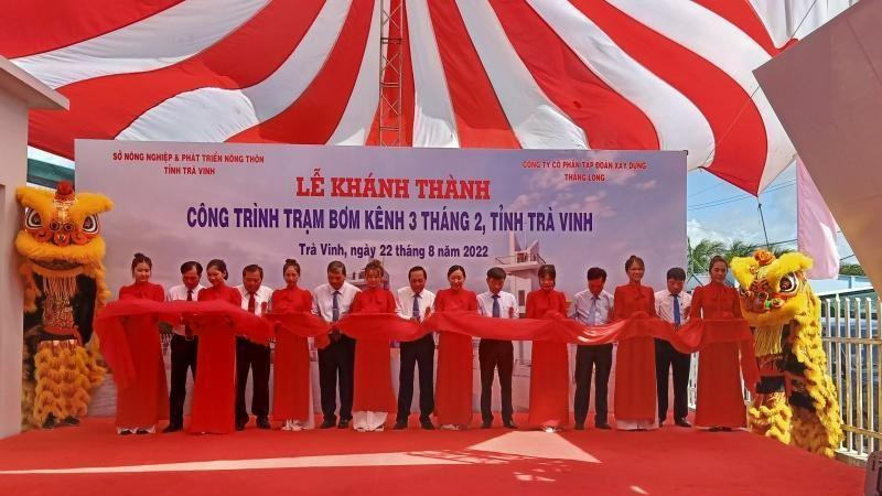 Khánh thành Trạm bơm Kênh 3 tháng 2, tại xã Ngãi Hùng, huyện Tiểu Cần, tỉnh Trà Vinh.