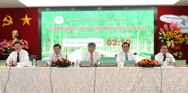 Đoàn Chủ tịch VRG điều hành đại hội.