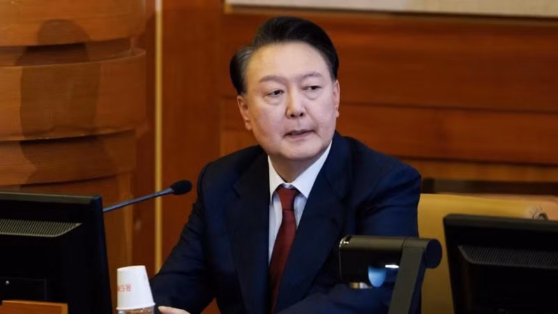 Tổng thống Hàn Quốc Yoon Suk Yeol tại Tòa án Hiến pháp ở Seoul ngày 23/1/2025. (Nguồn: THX/TTXVN)