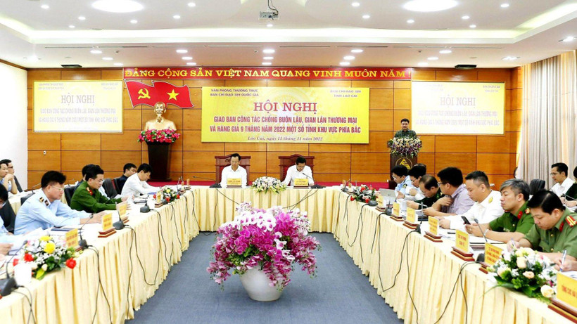 Hội nghị Ban Chỉ đạo 389 gồm 13 tỉnh khu vực phía bắc, tại thành phố Lào Cai, ngày 11/11/2022.