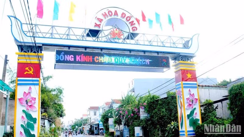 Xã Hòa Đồng, huyện Tây Hòa, Phú Yên đang phấn đấu đạt xã nông thôn mới giai đoạn 2023-2025.