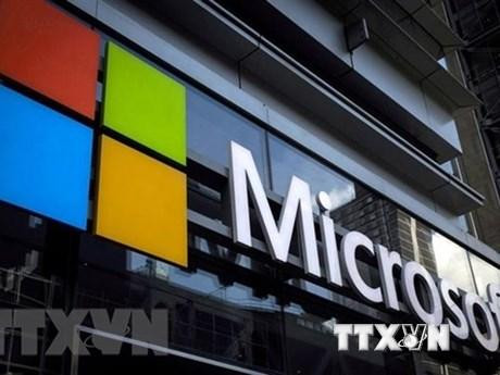 Logo của Microsoft. (Ảnh: REUTERS/TTXVN)