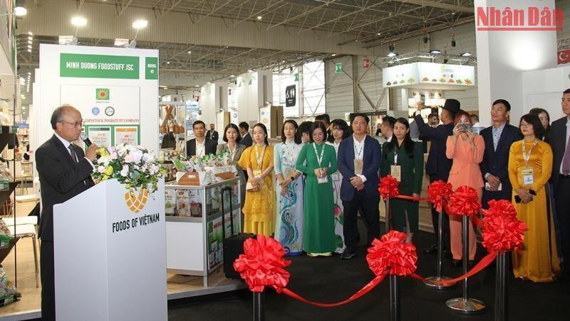 Đại sứ Đinh Toàn Thắng phát biểu tại Lễ khai trương Khu Việt Nam.