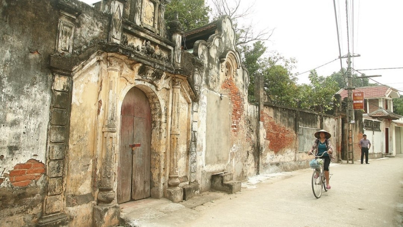 Một góc làng Cựu.