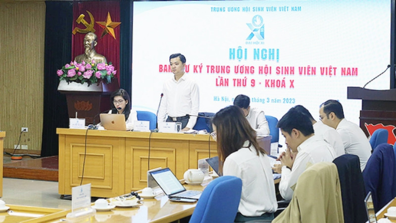 Toàn cảnh Hội nghị Ban Thư ký Trung ương Hội Sinh viên Việt Nam lần thứ 9, khóa X. 