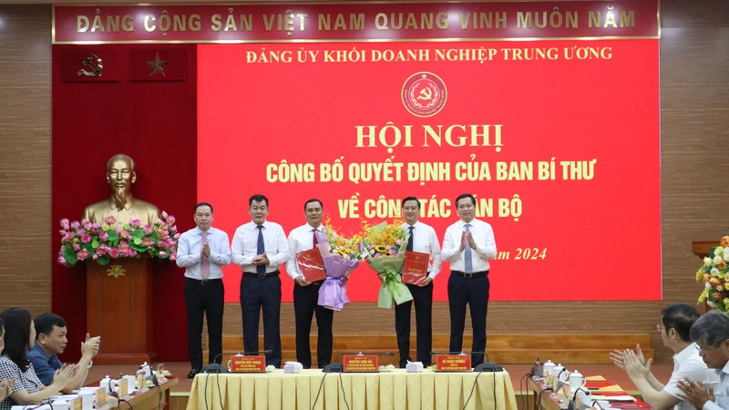 Đảng ủy Khối Doanh nghiệp Trung ương tổ chức Hội nghị Ban Chấp hành Đảng bộ Khối, công bố Quyết định của Ban Bí thư về công tác cán bộ.