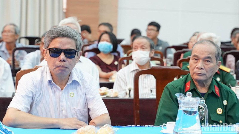 Các thương binh, bệnh binh dự họp mặt Kỷ niệm 76 năm Ngày Thương binh-Liệt sĩ 27/7.