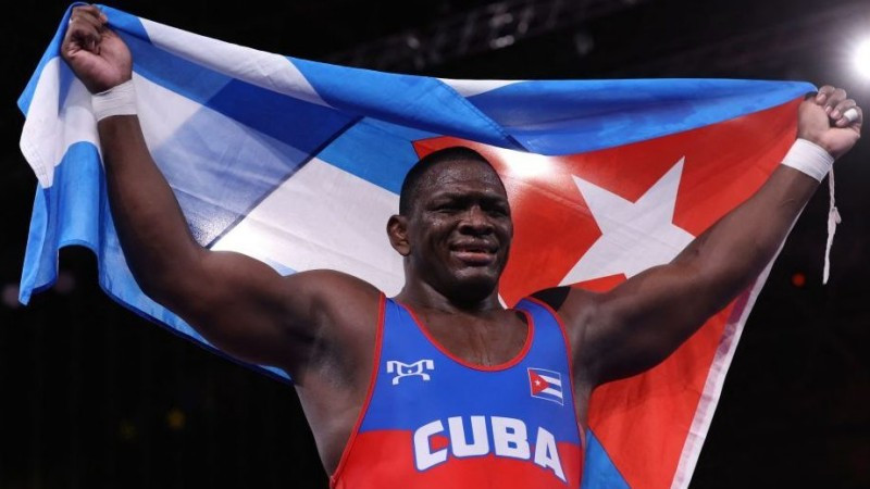Đô vật người Cuba, Mijaín López. (Ảnh: AFP)