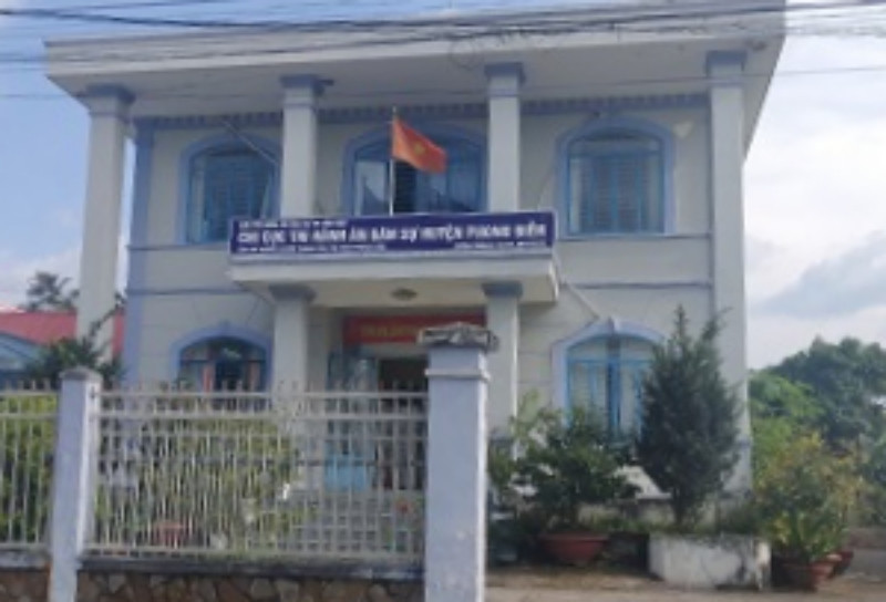 Trụ Sở Chi Cục Thi hành án dân sự huyện Phong Điền - nơi ông Phạm Hoàng Hùng bỏ công tác thời gian qua.