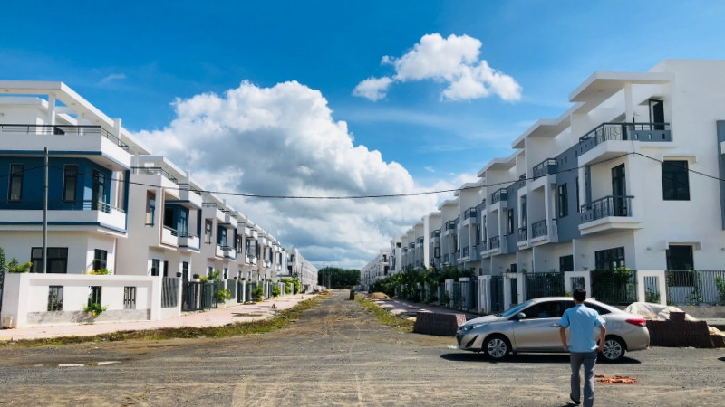 Một góc Dự án khu dân cư Tân Thịnh.