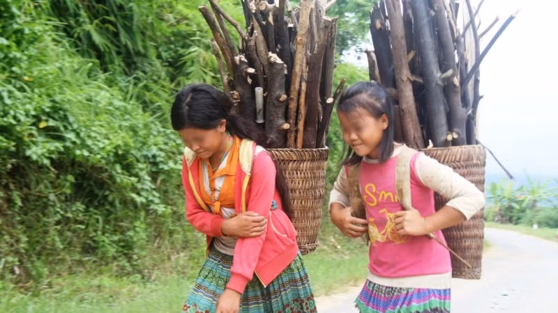 Nhiều học sinh người dân tộc thiểu số tại Đắk Nông phải bỏ lỡ việc học để phụ giúp gia đình những công việc không phù hợp với độ tuổi và sức lao động.