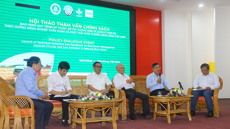 Các chuyên gia, nhà khoa học đề xuất chính sách quản lý rơm rạ.
