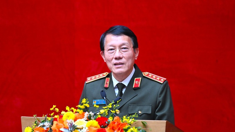 Bộ trưởng Lương Tam Quang phát biểu chỉ đạo tại Hội nghị. Ảnh: Bộ Công an.