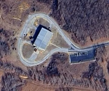 Khu vực xảy ra vụ nổ nhìn từ trên cao. Ảnh: X