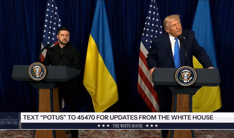 Tổng thống Mỹ Donald Trump và người đồng cấp Ukraine Volodymyr Zelensky (Ảnh: Nhà Trắng)