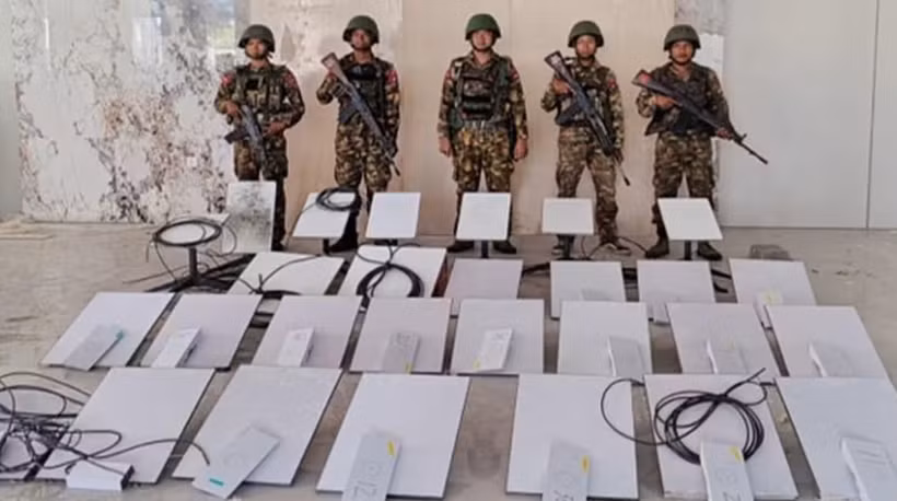 Quân đội Myanmar truy quét các trung tâm lừa đảo ở nước này. Nguồn: X