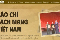 Giao diện chuyên trang Báo chí cách mạng Việt Nam.