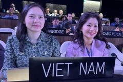 Bà Nguyễn Thị Vân Anh, Đại sứ, Trưởng phái đoàn đại diện thường trực của Việt Nam tại UNESCO và Tiến sĩ Nguyễn Phương Hòa, Cục trưởng Cục Hợp tác quốc tế, Bộ Văn hóa, Thể thao và Du lịch.