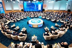Một cuộc họp về tài chính toàn cầu của IMF. Ảnh: DAILYNEWS