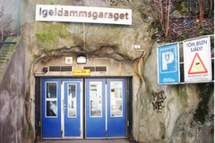 Bãi đỗ xe Igeldamms được cải tạo thành hầm trú ẩn. Ảnh: WIKIPEDIA