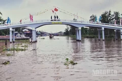 Cây cầu nối những bờ vui vùng nông thôn tỉnh An Giang.