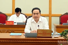 Chủ tịch Quốc hội Trần Thanh Mẫn phát biểu mở đầu cuộc làm việc với Ban Thường vụ Tỉnh ủy Lai Châu.