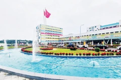 Bệnh viện Nhi Trung ương cơ sở 2 với không gian xanh, hiện đại.