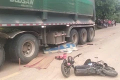 Hiện trường vụ tai nạn.