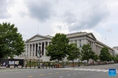 Trụ sở Bộ Tài chính Mỹ ở Washington D.C. (Ảnh: Tân Hoa xã)