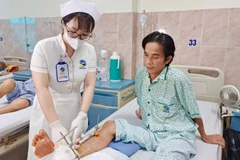 Bệnh nhân L. đang hồi phục tốt sau ca phẫu thuật.