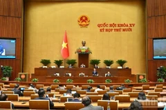 Phiên họp tại Kỳ họp thứ 10, Quốc hội khóa XV. (Ảnh: DUY LINH)