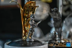 Một sản phẩm bạc thủ công tại Istanbul, Thổ Nhĩ Kỳ. (Ảnh: Xinhua)